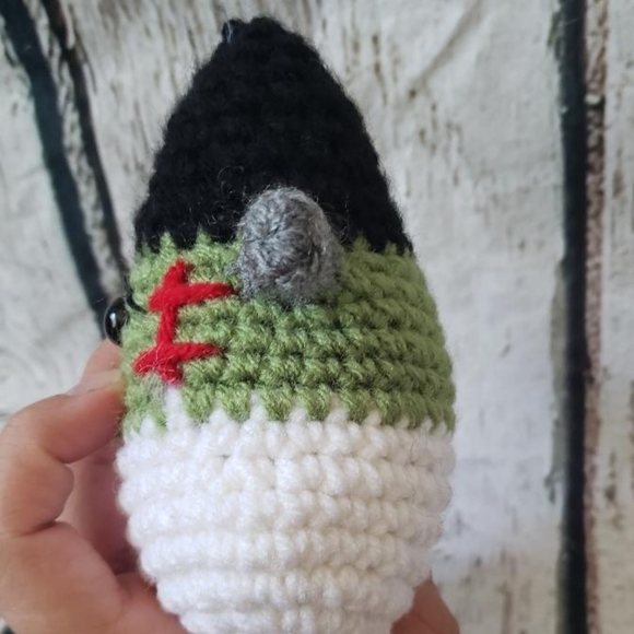 Crochet Frankenstein Candy Corn Decor - Picture 4 of 9
